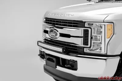 ZROADZ Front Bumper Top LED Kit with 30" LED Curved Double Row Light Bar Ford F-250 | F-350 | F-450 | F-550 Super Duty 2017-2019 - Z325472-Kit
