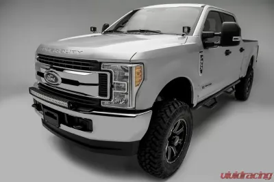 ZROADZ Front Bumper Top LED Kit with 30" LED Curved Double Row Light Bar Ford F-250 | F-350 | F-450 | F-550 Super Duty 2017-2019 - Z325472-Kit