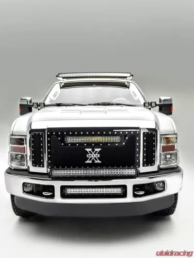 ZROADZ Front Bumper Top LED Kit Incl. (1) 30 Inch LED Straight Double Row Light Bar Ford Super Duty 2008-2010 - Z325631-Kit