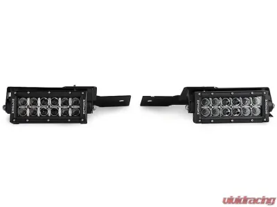 ZROADZ Front Bumper OEM Fog LED Kit Incl. (2) 6 Inch LED Straight Double Row Light Bars Ford F-150 Raptor 2010-2014 - Z325651-Kit