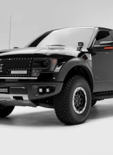 ZROADZ Front Bumper Center LED Kit Incl (1) 20 Inch LED Straight Double Row Light Bar Ford F-150 Raptor 2010-2014                                     - Z325661-Kit - Image 2