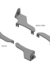 ZROADZ Front Bumper Top LED Bracket to mount (1) 40"Curved LED Light Bar Ford Raptor 2017-2025                                     - Z325662 - Image 9