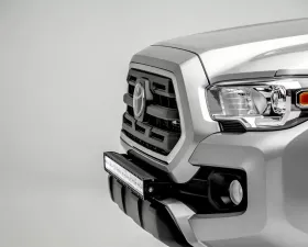 ZROADZ Front Bumper Center LED Kit Incl. (1) 30 Inch LED Straight Double Row Light Bar Toyota Tacoma 2018-2023