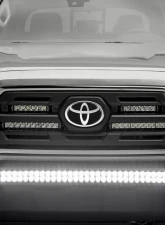 ZROADZ Front Bumper Center LED Kit Incl. (1) 30 Inch LED Straight Double Row Light Bar Toyota Tacoma 2018-2023                                     - Z329511-KIT-D - Image 5
