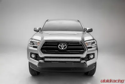 ZROADZ Front Bumper Center LED Kit Incl. (1) 30 Inch LED Straight Double Row Light Bar Toyota Tacoma 2018-2023 - Z329511-KIT-D