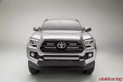 ZROADZ Front Bumper Center LED Kit Incl. (1) 30 Inch LED Straight Double Row Light Bar Toyota Tacoma 2018-2023 - Z329511-KIT-D