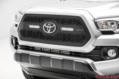 ZROADZ Front Bumper Center LED Kit Incl. (1) 20 Inch LED Straight Single Row Slim Light Bar Toyota Tacoma 2018-2023 - Z329512-KIT
