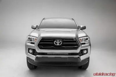 ZROADZ Front Bumper Center LED Kit Incl. (1) 20 Inch LED Straight Single Row Slim Light Bar Toyota Tacoma 2018-2023 - Z329512-KIT