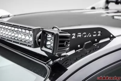 ZROADZ Universal Front Roof LED Bracket to mount (2) 3 Inch LED Pod Lights Chevrolet Silverado 1500 2015-2022 - Z330001