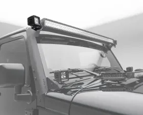 ZROADZ Front Roof LED Bracket to mount (2) 3 Inch LED Pod Lights Jeep JK 2007-2018