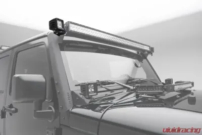 ZROADZ Front Roof LED Bracket to mount (2) 3 Inch LED Pod Lights Jeep JK 2007-2018 - Z334811