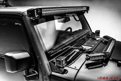 ZROADZ Front RoofSide LED Kit Incl. (2) 3 Inch LED Pod Lights Jeep JK 2007-2018 - Z334811-Kit