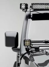 ZROADZ Front RoofSide LED Bracket to mount (2) 3 Inch LED Pod Lights Jeep JL 2018-2025                                     - Z334851 - Image 3
