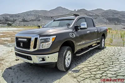 ZROADZ Front Roof LED Bracket to mount (1) 50 Inch Curved LED Light Bar Nissan Titan 2016-2019 - Z337581