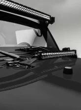 ZROADZ Hood Hinge LED Kit Incl. (1) 20 Inch LED Straight Single Row Slim Light Bar Jeep JK 2007-2018                                     - Z344811-Kit - Image 2