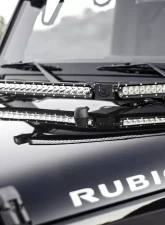 ZROADZ Hood Hinge LED Kit Incl. (1) 20 Inch and (2) 6 Inch LED Single Row Slim Light Bars Jeep JK 2007-2018                                     - Z344813-Kit - Image 6