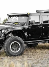 ZROADZ Hood Hinge LED Kit Incl. (1) 20 Inch and (2) 6 Inch LED Single Row Slim Light Bars Jeep JK 2007-2018                                     - Z344813-Kit - Image 8