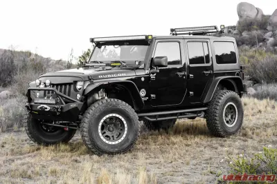 ZROADZ Hood Hinge LED Kit Incl. (1) 20 Inch and (2) 6 Inch LED Single Row Slim Light Bars Jeep JK 2007-2018 - Z344813-Kit