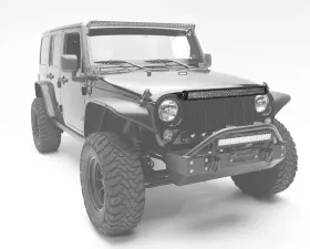 ZROADZ Above Grille LED Bracket to mount 30 Inch Dual Row LED Light Bar Jeep JK 2007-2018