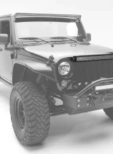 ZROADZ OEM Grille LED Kit Incl. (1) 30 Inch LED Straight Double Row Light Bar Jeep JK 2007-2018                                     - Z344821-Kit - Image 5
