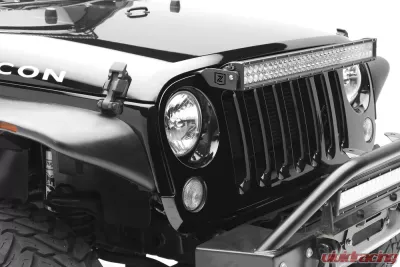 ZROADZ OEM Grille LED Kit Incl. (1) 30 Inch LED Straight Double Row Light Bar Jeep JK 2007-2018 - Z344821-Kit