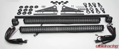 ZROADZ Universal Modular Rack LED Kit Incl (2) 30 Inch LED Straight Double Row Light Bars (2) 3 Inch LED Pod Lights - Z350040-KIT-A