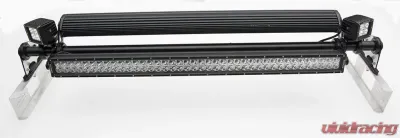 ZROADZ Universal Modular Rack LED Kit Incl (2) 30 Inch LED Straight Double Row Light Bars (2) 3 Inch LED Pod Lights - Z350040-KIT-A
