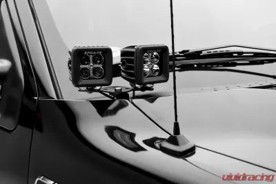 ZROADZ Universal Hood Hinge Adapter LED Bracket to mount (4) 3 Inch LED Pod Lights - Z360002