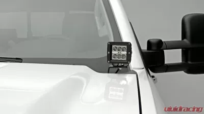 ZROADZ Hood Hinge LED Kit  Incl. (4) 3 Inch LED Pod Lights Chevrolet Silverado 2500 | 3500 2015-2019 - Z361221-Kit4