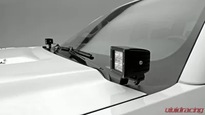 ZROADZ Hood Hinge LED Bracket to mount (2) 3 Inch LED Pod Lights Silverado Sierra 2500|3500 2015-2019 - Z361221