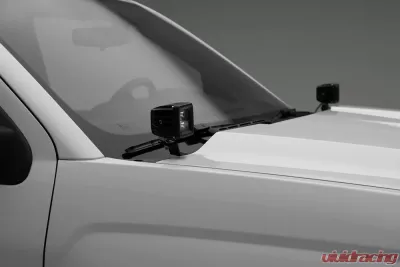 ZROADZ Hood Hinge LED Bracket to mount (2) 3 Inch LED Pod Lights Silverado Sierra 1500 2014-2018 - Z362081