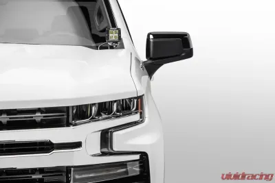 ZROADZ Hood Hinge LED Bracket to mount (2) 3 Inch LED Pod Lights Chevrolet Silverado 1500 2019+ - Z362181