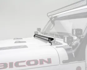 ZROADZ Hood Cowl LED Bracket to mount (1) 30 Inch Singe Row Slim LED Light Bar Jeep JL 2018-2025