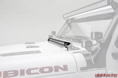 ZROADZ Hood Cowl LED Kit Incl. (1) 30 Inch LED Straight Single Row Slim Light Bar Jeep JL 2018-2025 - Z364931-KIT