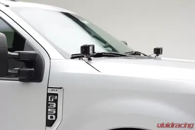 ZROADZ Hood Hinge LED Kit Incl. (2) 3 Inch LED Pod Lights Ford Super Duty 2017-2021 - Z365471-KIT2