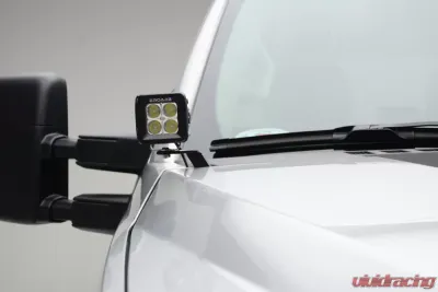 ZROADZ Hood Hinge LED Bracket to mount (2) 3 Inch LED Pod Lights Ford Super Duty 2017-2019 - Z365471