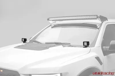 ZROADZ Hood Hinge LED Kit (2) 3"LED Pod Lights Ford Raptor 2017-2025 - Z365701-KIT2