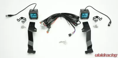 ZROADZ Hood Hinge LED Kit (2) 3"LED Pod Lights Ford Raptor 2017-2025 - Z365701-KIT2