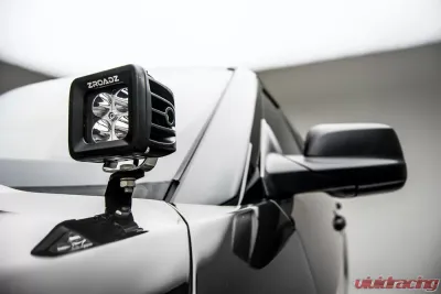 ZROADZ Hood Hinge LED Bracket to mount (2) 3 Inch LED Pod Lights Ford Explorer 2016-2017 - Z366641