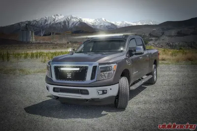 ZROADZ Hood Hinge LED Bracket to mount (2) 3 Inch LED Pod Lights Nissan Titan 2016-2019 - Z367581