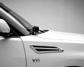 ZROADZ Y62 Hood Hinge LED Bracket to mount (2) 3 Inch LED Pod Lights Nissan Patrol 2010-2017