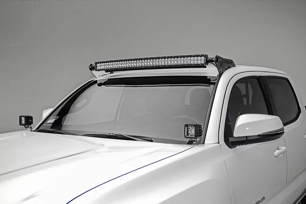 ZROADZ Hood Hinge LED Bracket to mount (2) 3 Inch LED Pod Lights Toyota Tacoma 2016-2023 - Z369401