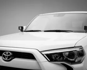 ZROADZ Hood Hinge LED Bracket to mount (2) 3 Inch LED Pod Lights Toyota 4Runner 2014-2019