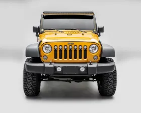 ZROADZ Front Roof LED Kit Incl. (1) 50 Inch LED Straight Single Row Slim Light Bar Jeep JK 2007-2017