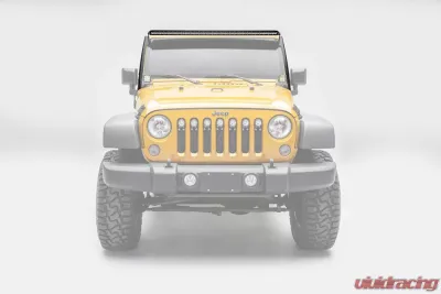 ZROADZ Front Roof LED Kit Incl. (1) 50 Inch LED Straight Single Row Slim Light Bar Jeep JK 2007-2017 - Z374711-KIT
