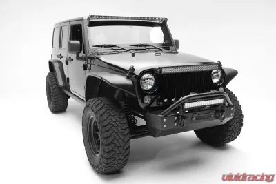 ZROADZ Front Roof LED Kit Incl. (1) 50 Inch LED Straight Single Row Slim Light Bar Jeep JK 2007-2017 - Z374711-KIT