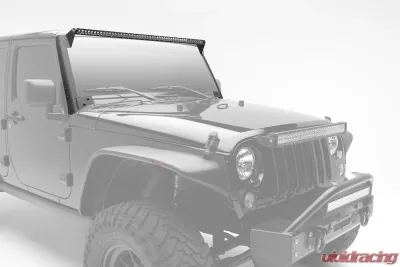 ZROADZ Front Roof LED Kit Incl. (1) 50 Inch LED Straight Single Row Slim Light Bar Jeep JK 2007-2017 - Z374711-KIT