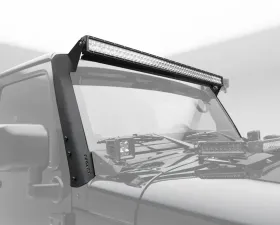 ZROADZ Front Roof LED Bracket to mount (1) 50 or 52 Inch Staight LED Light Bar Jeep JK 2007-2018
