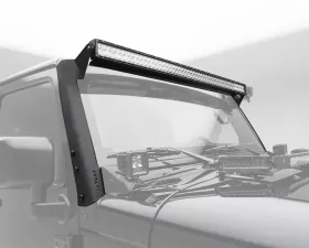 ZROADZ Front Roof LED Kit Incl. (1) 50 Inch LED Straight Double Row Light Bar Jeep JK 2007-2018