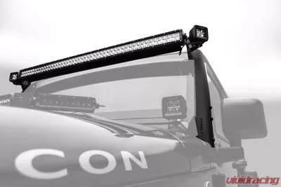 ZROADZ Front Roof LED Kit Incl. (1) 50 Inch LED Straight Double Row Light Bar Jeep JK 2007-2018 - Z374811-Kit-S